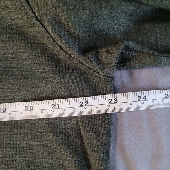 Tracksmith Off Roads Crew Shirt Mens Xlarge Olive Merino Long Sleeve Running - Picture 3 of 8